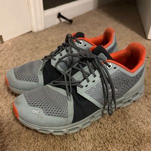 On Running Cloudstratus Running Shoes Cobble Ivy Orange Gray Men’s Size 8.5